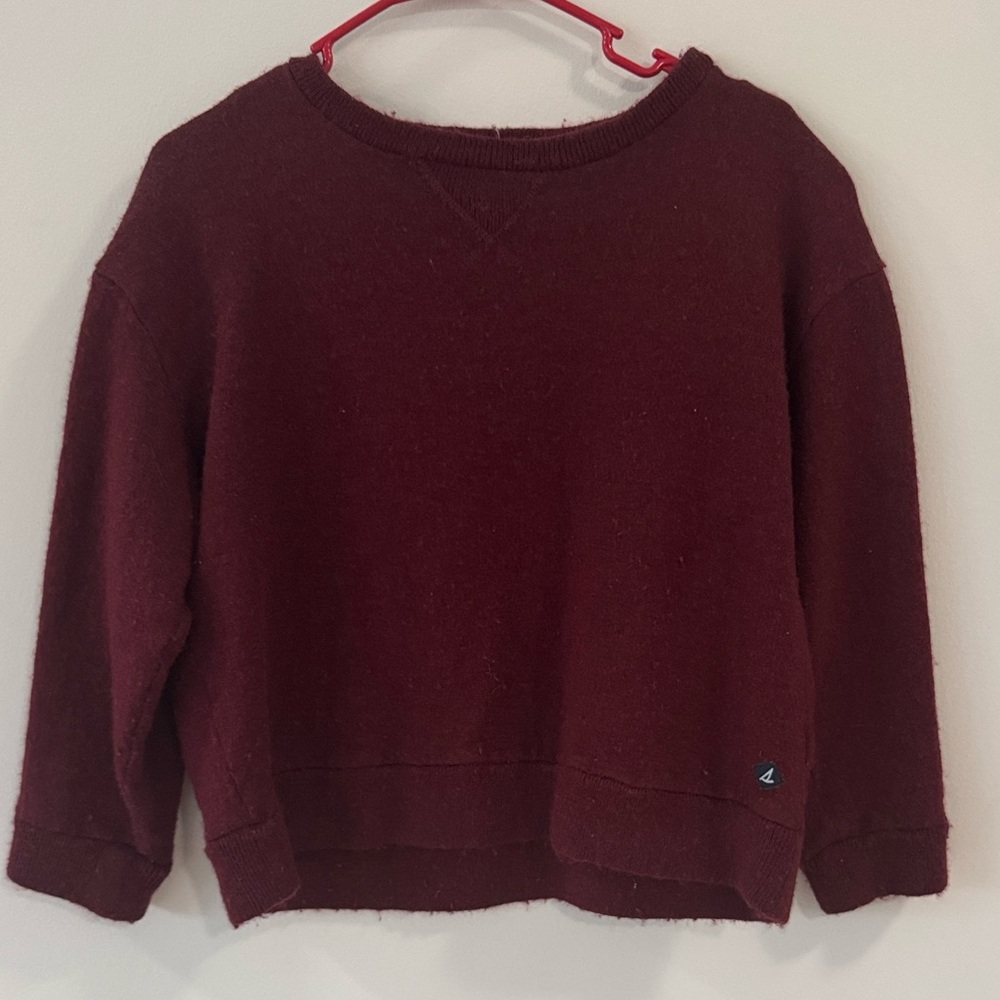Sperry Women's Maroon Crewneck Sweater